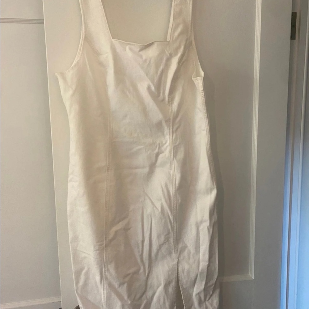 JCrew White Midi